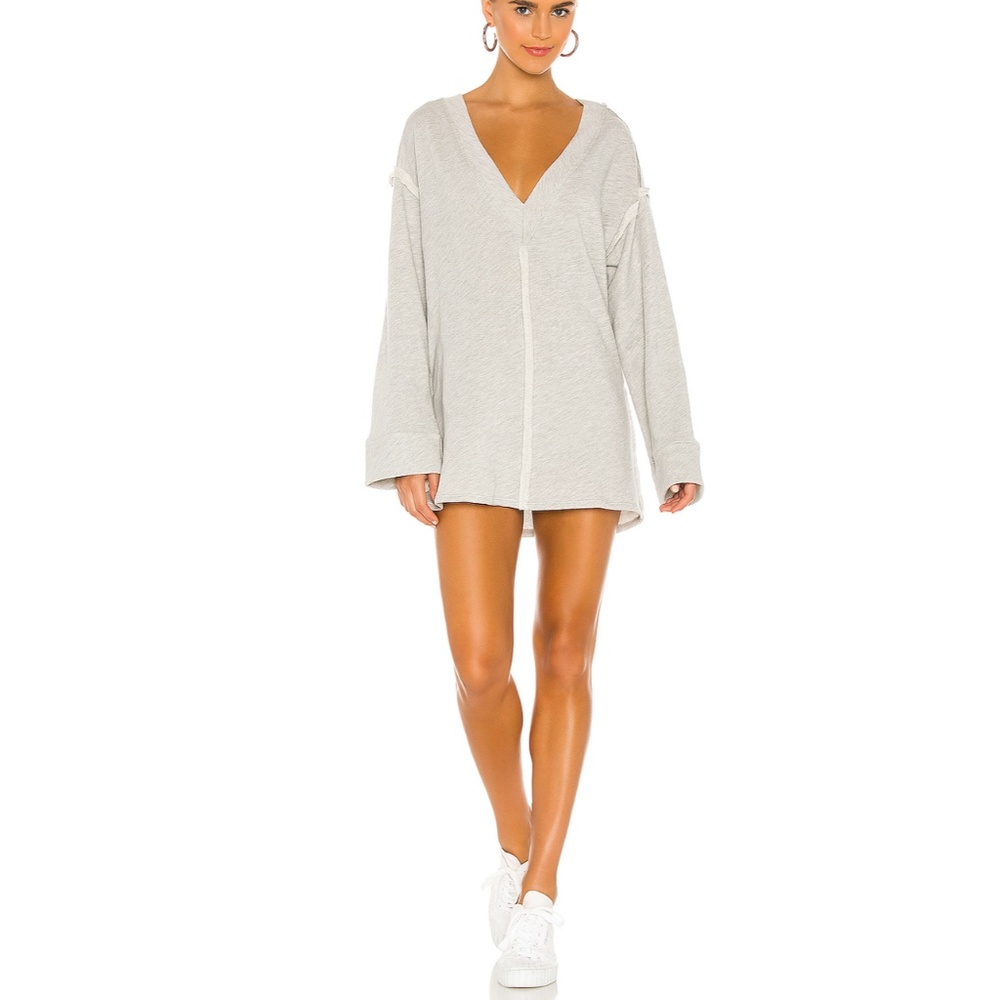 Grey Sweatshirt Dress